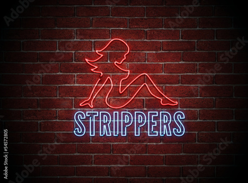Sexy Stripper Neon Sign