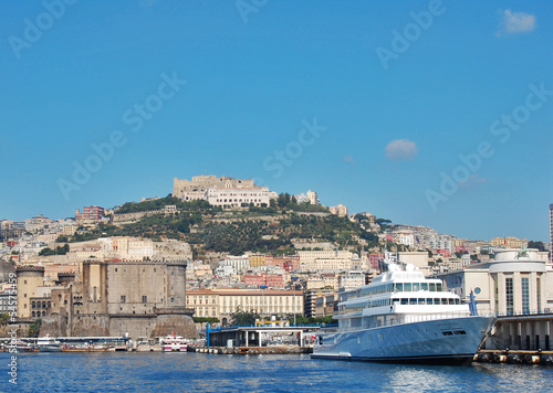 Fototapeta Naklejka Na Ścianę i Meble -  A view of the harbor in the gulf of Naples