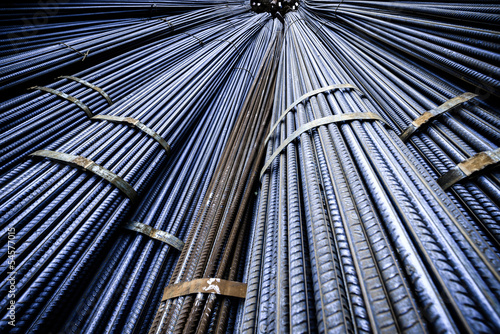 Photo Background texture of steel rods