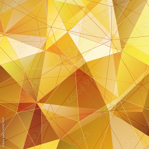 Yellow Triangle Abstract Background