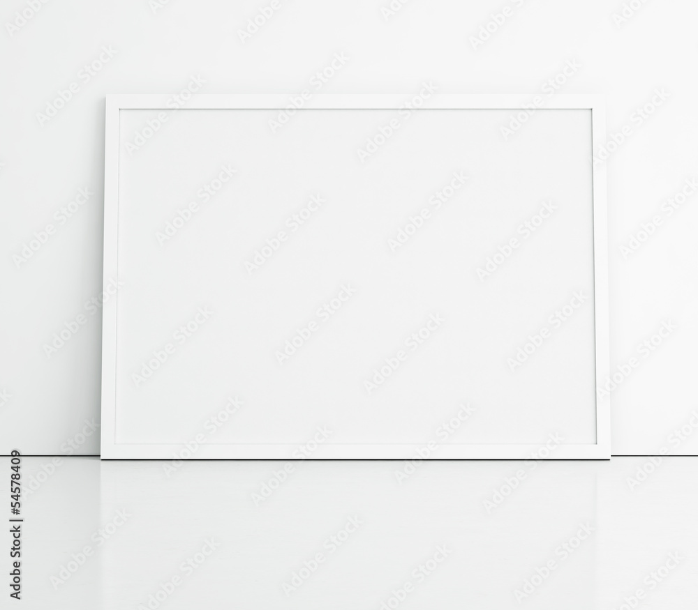 Fototapeta premium blank banner on the wall