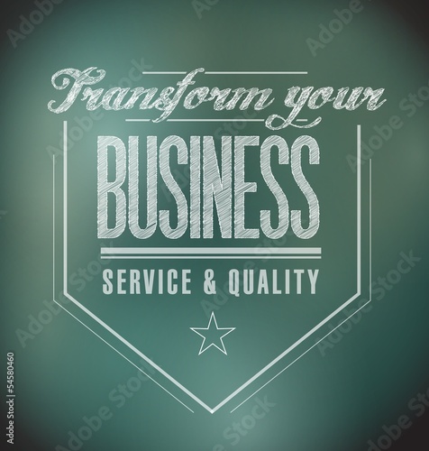 transform your business seal message. illustration