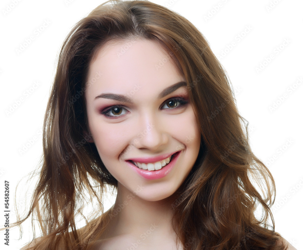 Portrait of the beautiful woman with a professional make-up Portrait of the beautiful woman with a professional make-up