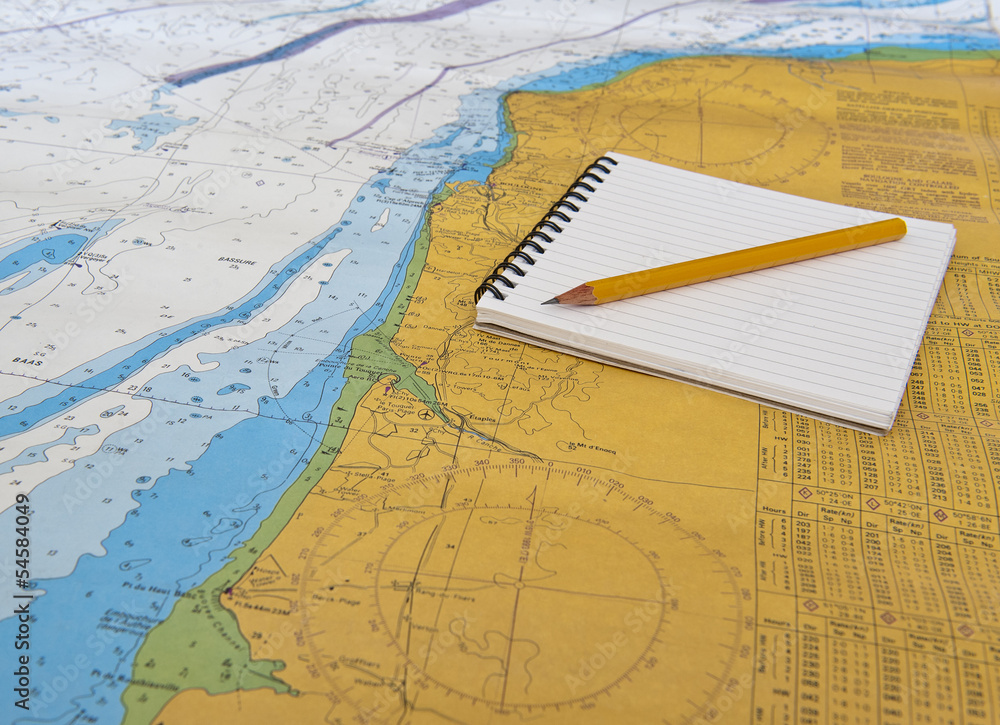 Fototapeta premium Naval map