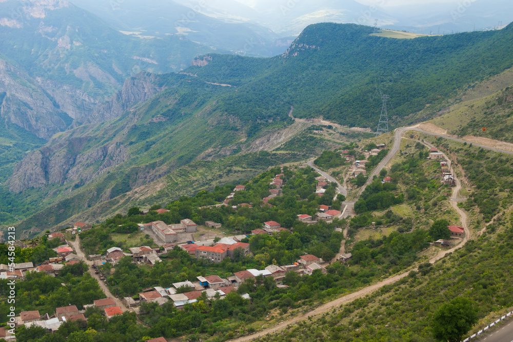 Village Holidzor, view from a ropeway
