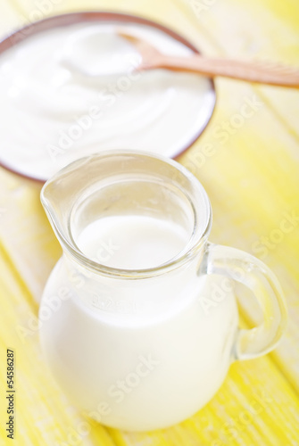 sour cream and milk