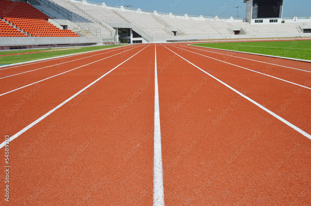 Track and field training lanes