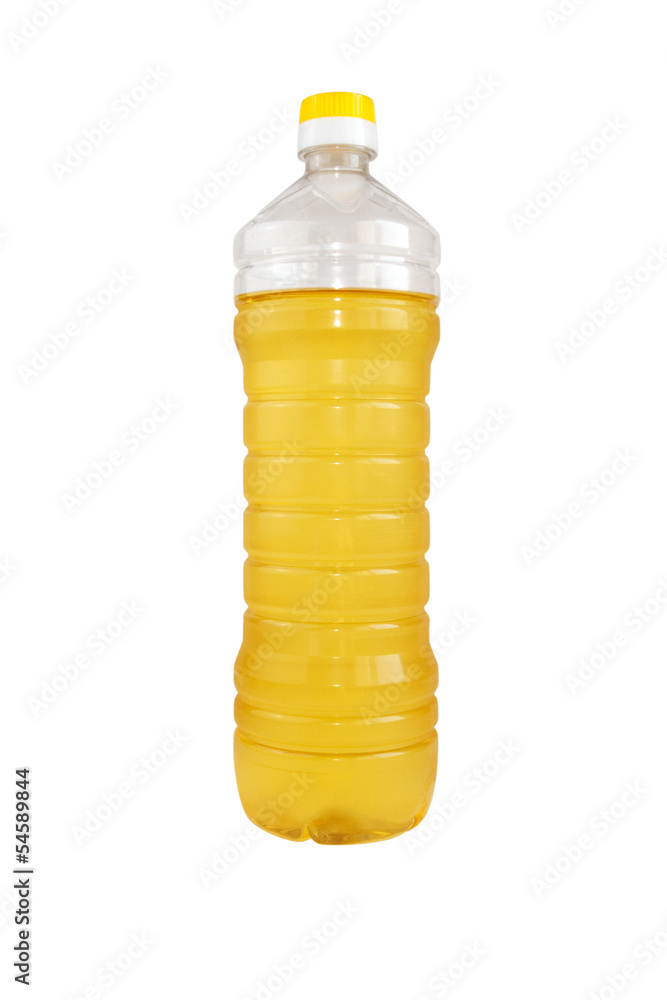 Isolated bottle of sunflower oil Isolated bottle of sunflower oil
