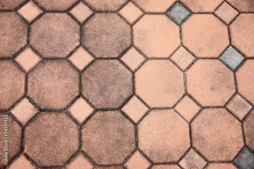 Surface of the sidewalk.