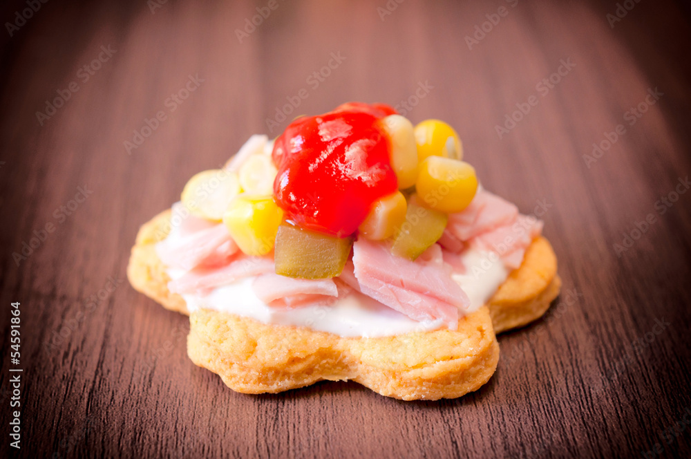 Vegetables and ham Vegetables and ham