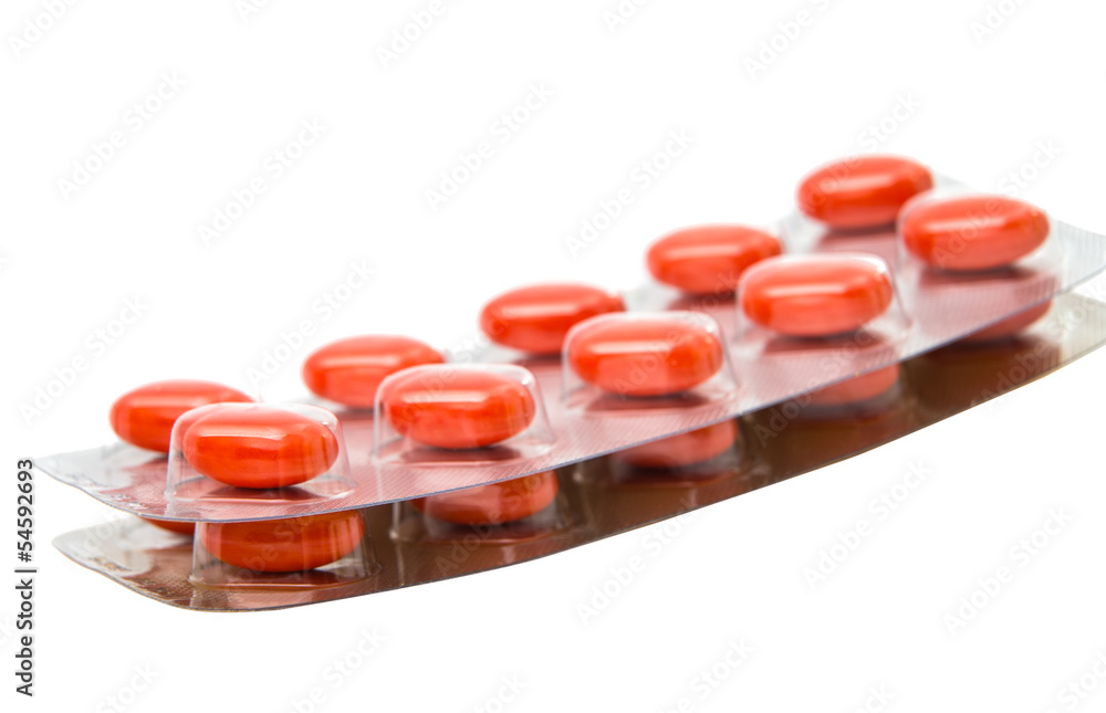 pack of pills isolated pack of pills isolated