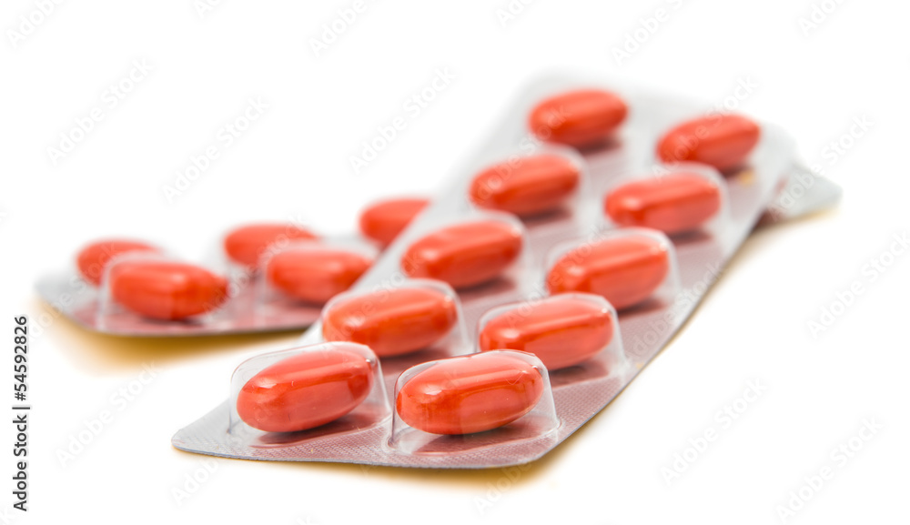 pack of pills isolated pack of pills isolated
