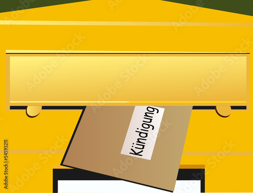 Briefkasten – gelb