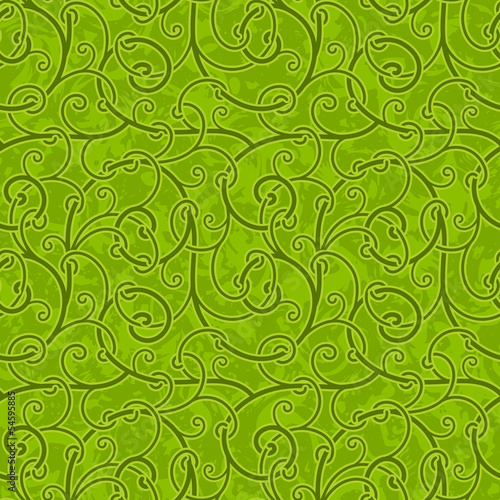 Seamless abstract liana twisted tendril background