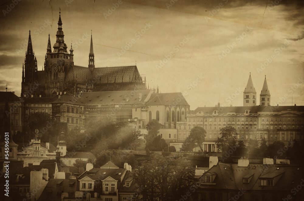Old Photo Of Prague