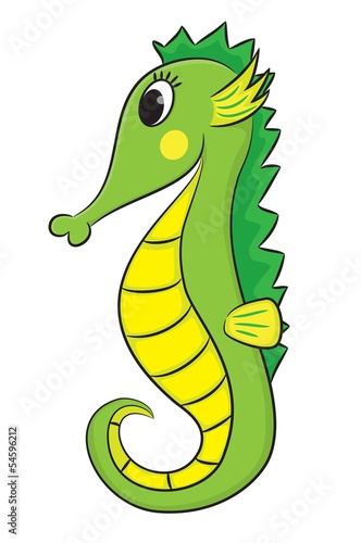 Cartoon seahorse