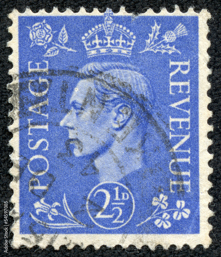 Stamp showing Portrait of King George VI