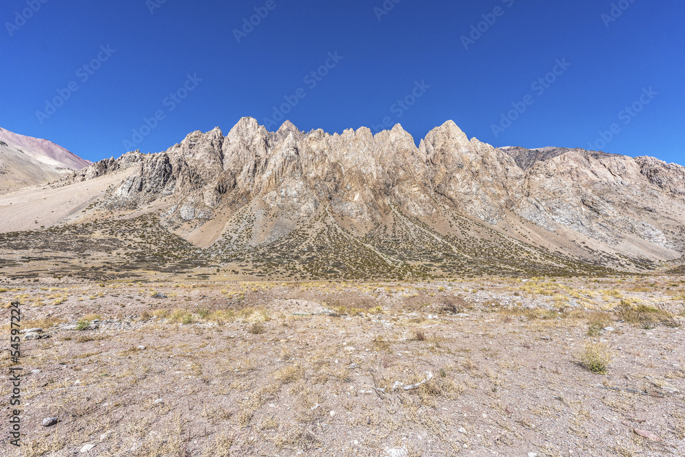 Penitentes Mountain in Mendoza, Argentina