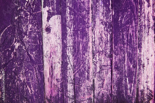 Texture of Purple color paint old plank wall for background