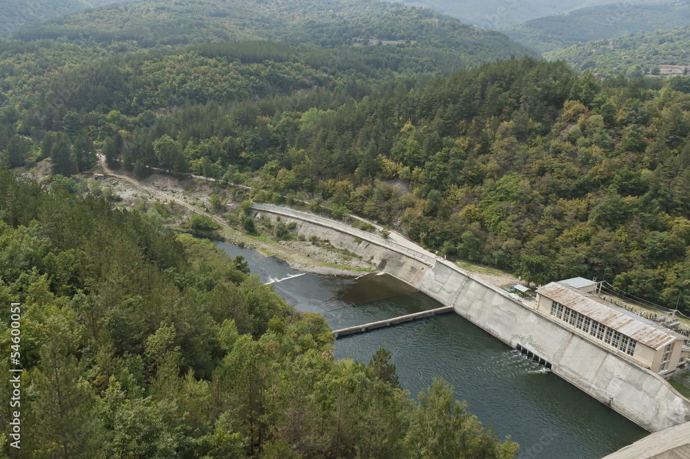 Water electric plant at Topolnica dam, Bulgaria
