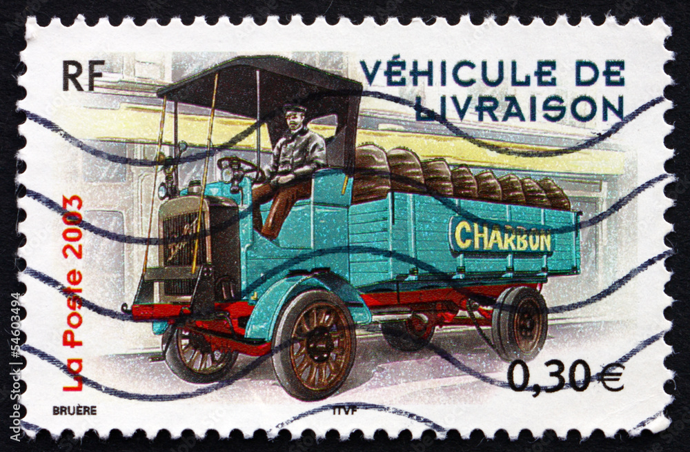 Postage stamp France 2003 1910 Berliet 22hp Type M Delivery Truc