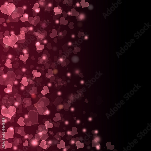 Wallpaper Mural Flying hearts Valentine's day or Wedding background Torontodigital.ca