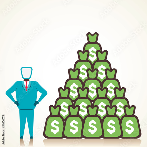 men with big money vector