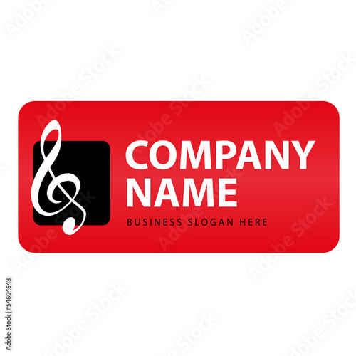Business Logo Musik Notenschlüssel Noten