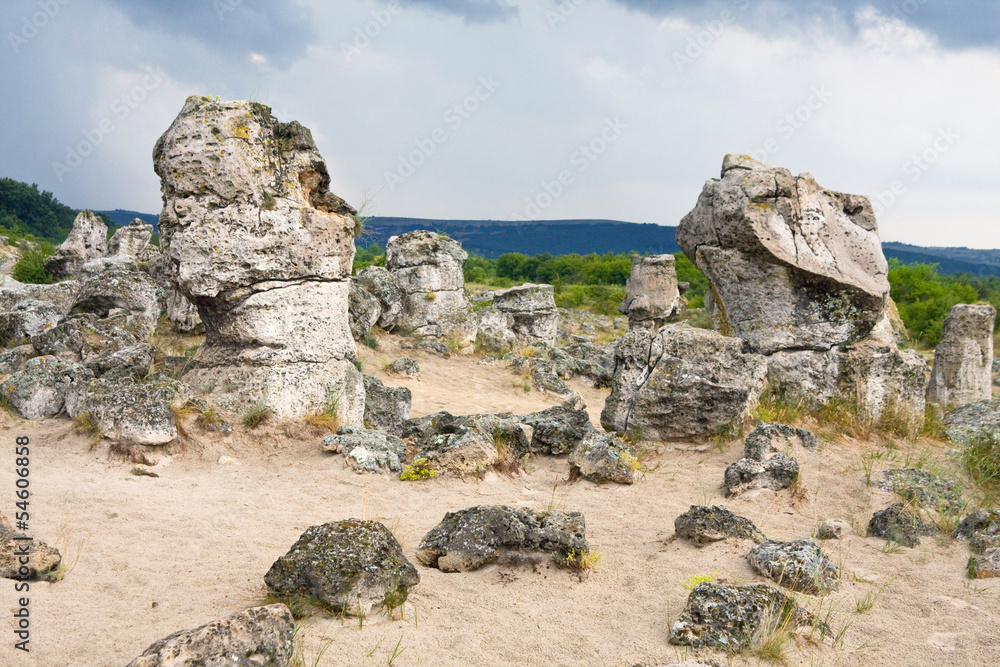 Phenomenon rock formations in Bulgaria - Pobiti kaman Phenomenon rock formations in Bulgaria - Pobiti kaman