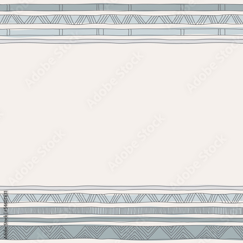 Modern wedding invitation with ornamental borders