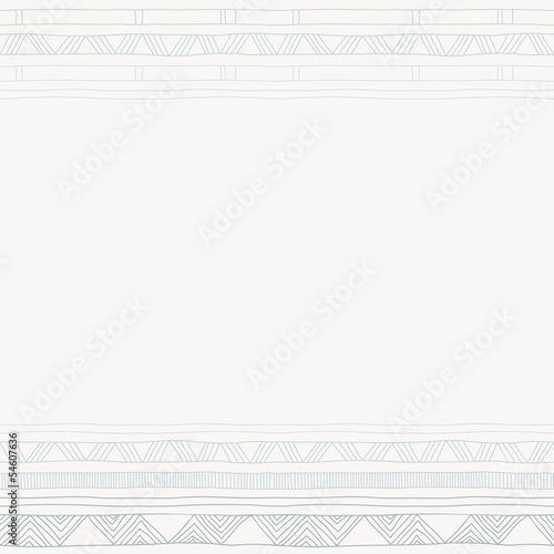 Modern wedding invitation with ornamental borders