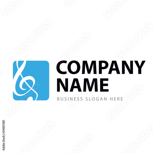 Business Logo Musik Notenschlüssel Noten