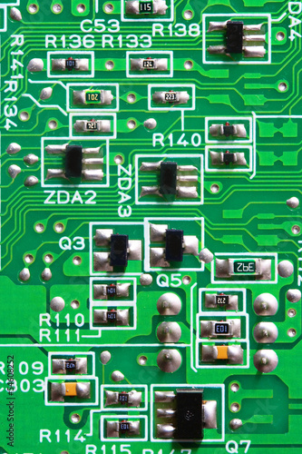 Texture, Green circuit board