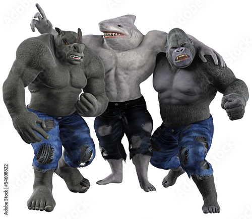 Nashorn, Hai und Gorilla - Gefahr im Dreierpack