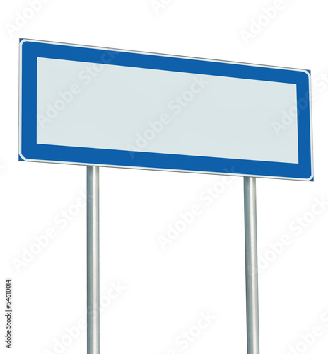 Information Road Sign Isolated  Blank Empty Signpost Copy Space