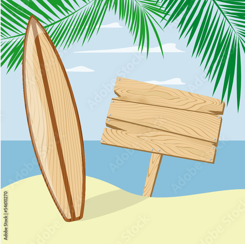 surfboard sign board beach