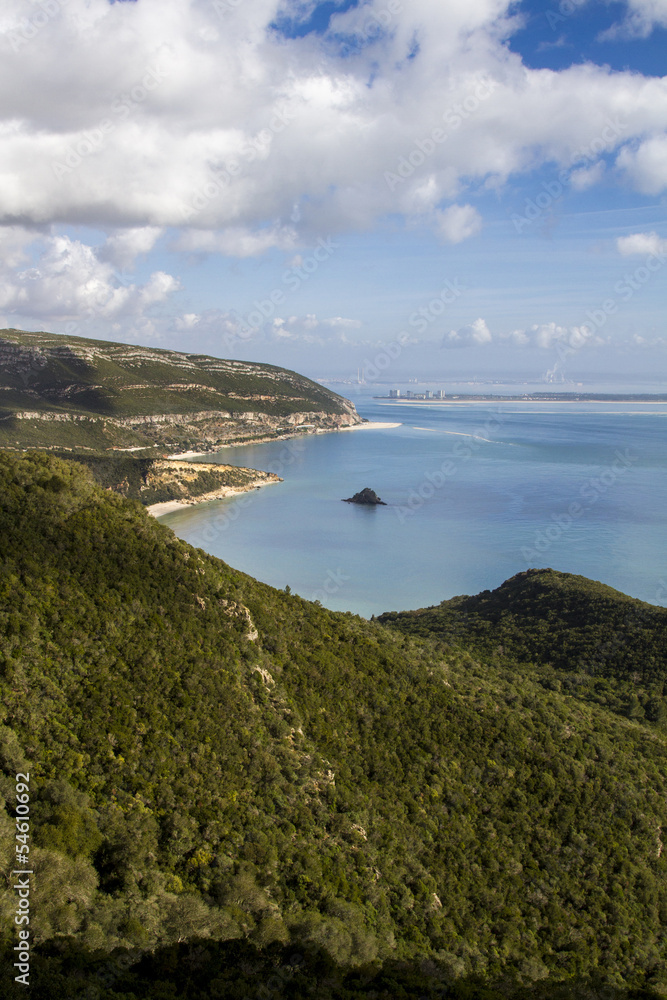 Landscape of National park of Arrabida in Portugal