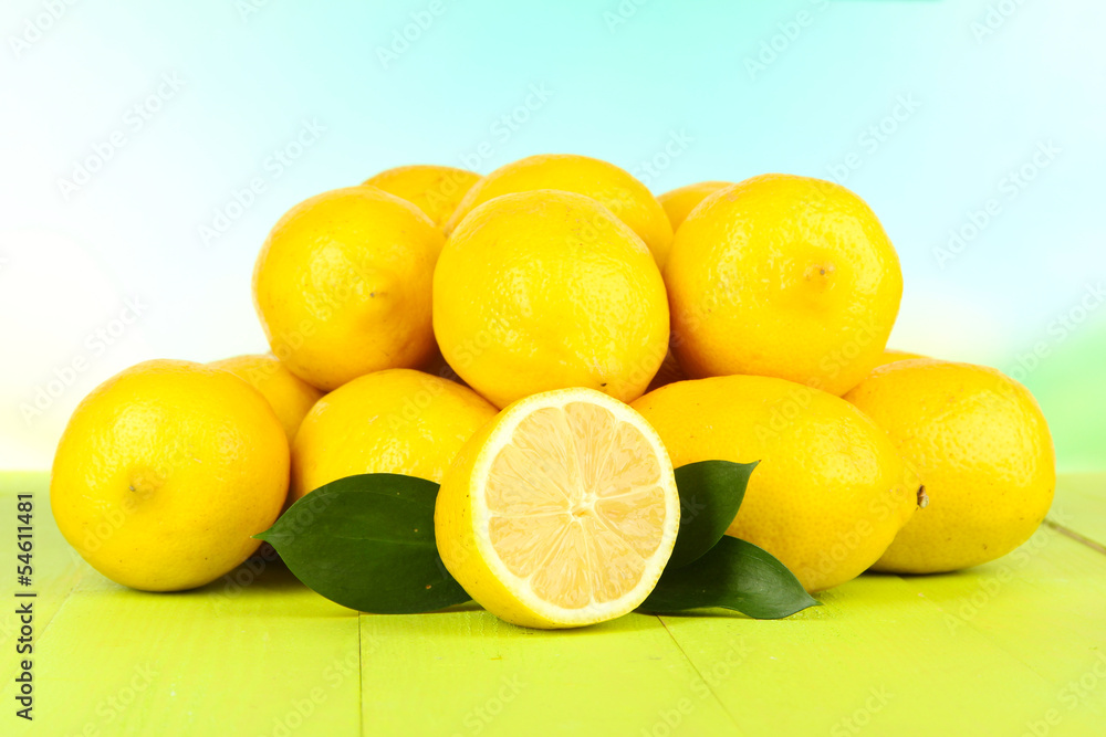 Ripe lemons isolated on white Ripe lemons isolated on white