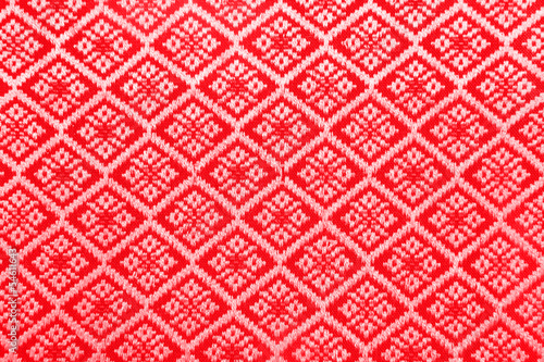Red diamond pattern fabric