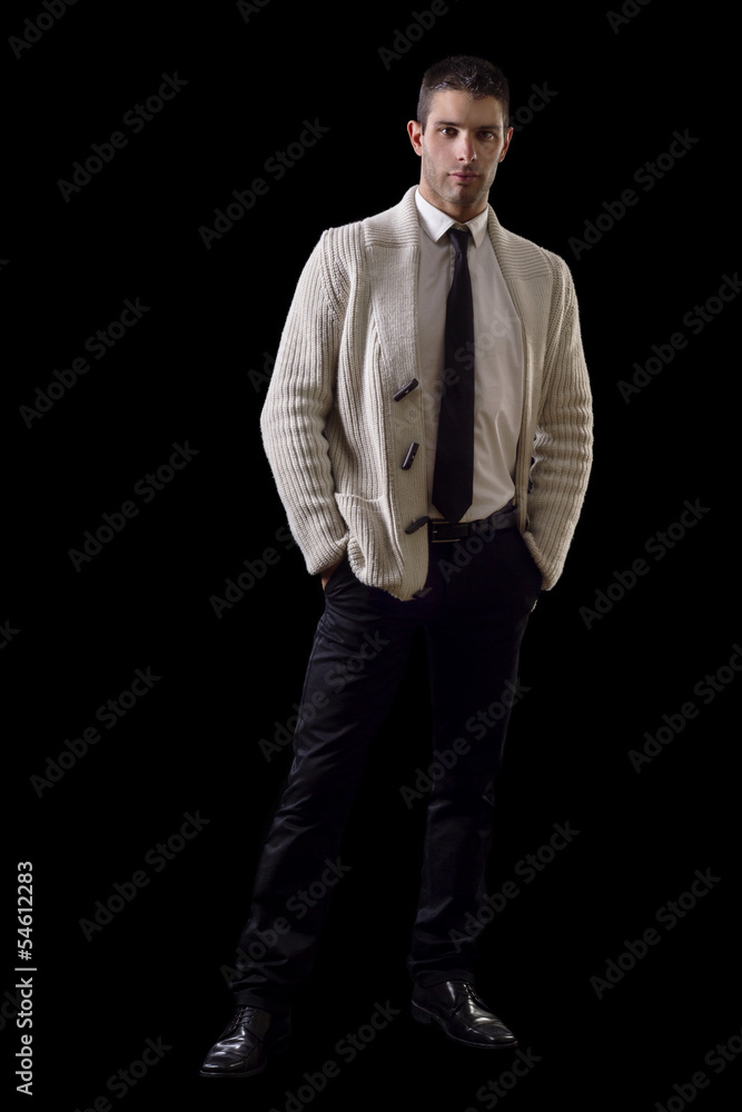 young man on a relaxed pose young man on a relaxed pose