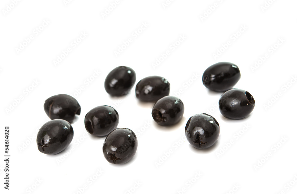 Black olives isolated Black olives isolated