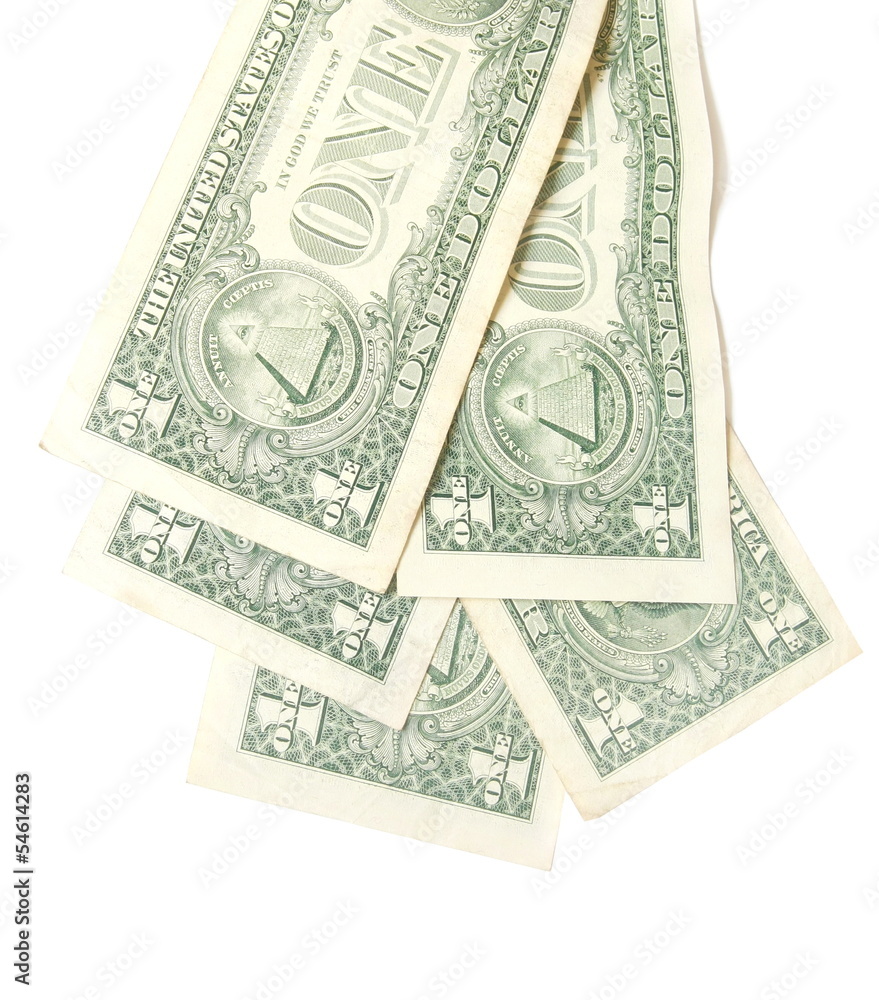 pyramid, one dollar bills background pyramid, one dollar bills background