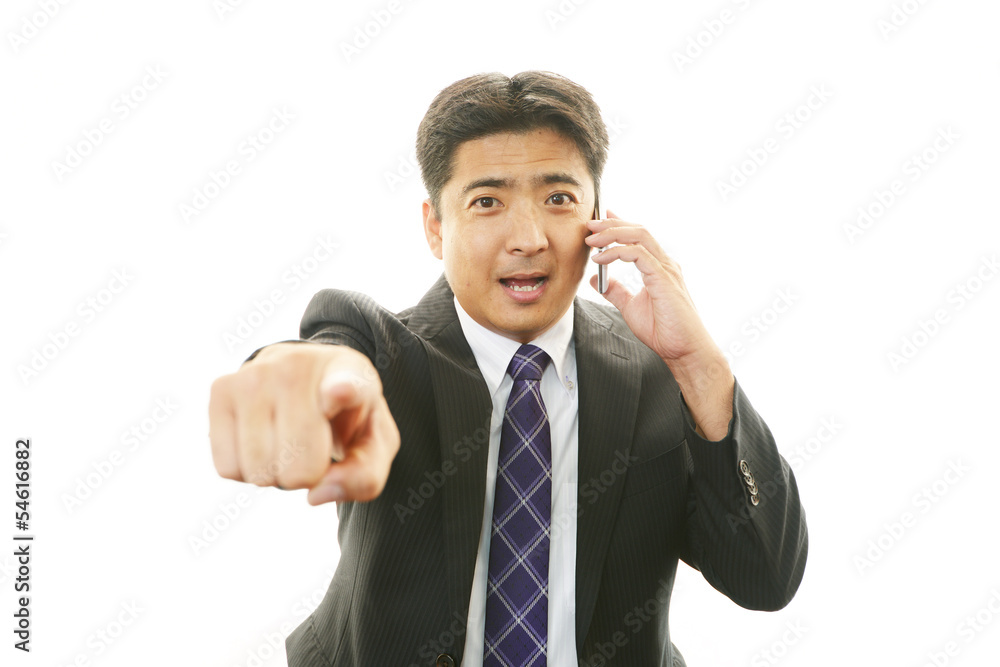 笑顔のビジネスマン 笑顔のビジネスマン