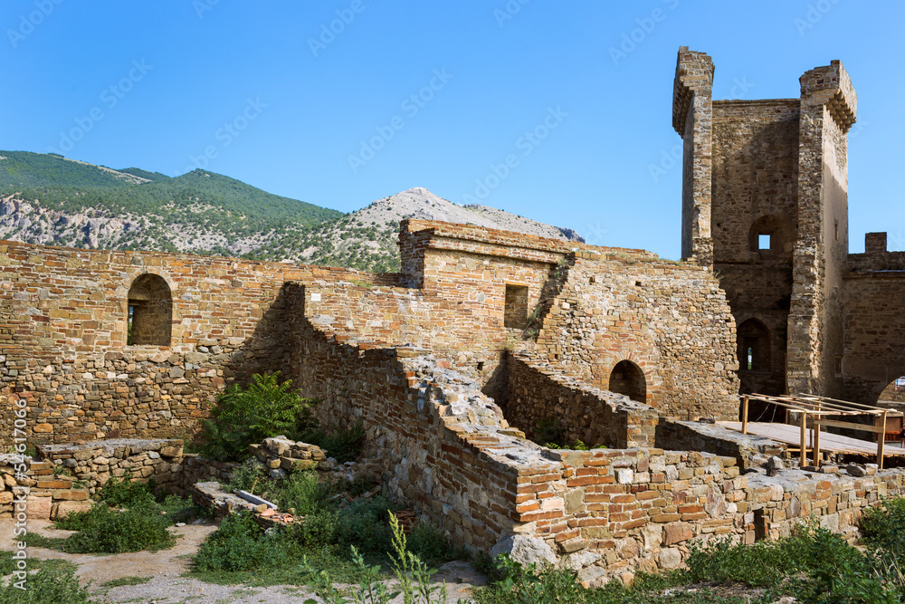 Fototapeta premium Genoese fortress in Crimea