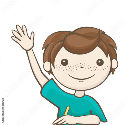student raised his hand