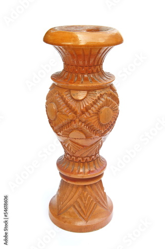 wood craft vase