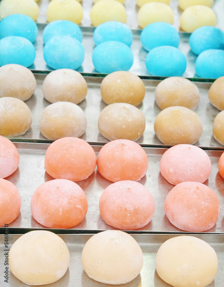 colorful Japanese dessert called colorful Japanese dessert called