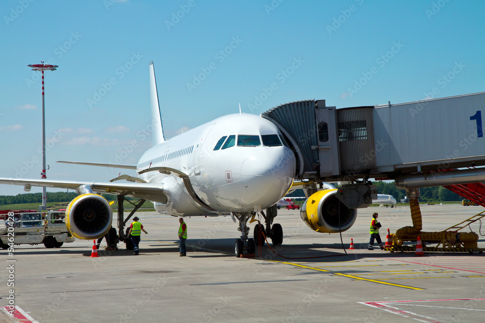 plane on the airport plane on the airport