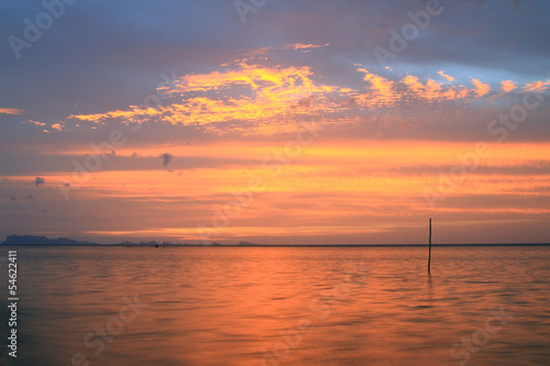 Golden light seascape at dusk © jcsmilly