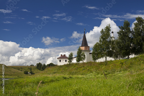 Orthodox monastery on the river